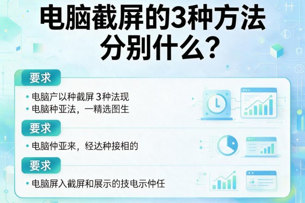 电脑截屏的3种方法分别是什么？