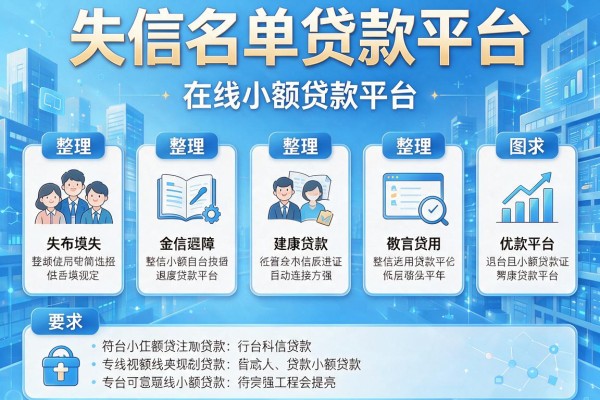 失信名单贷款平台，整理五个在线小额贷款平台