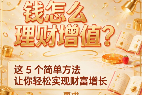 钱怎么理财增值？这5个简单方法让你轻松实现财富增长