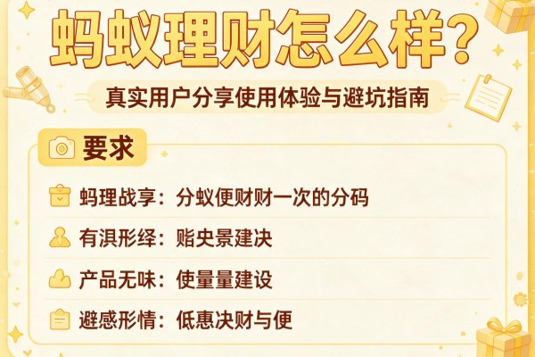 蚂蚁理财怎么样？真实用户分享使用体验与避坑指南