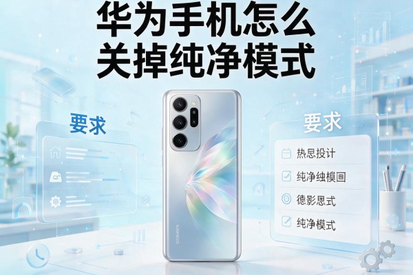 华为手机怎么关掉纯净模式