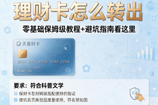 理财卡怎么转出？零基础保姆级教程+避坑指南看这里