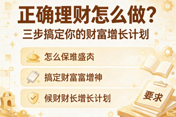 正确理财怎么做？三步搞定你的财富增长计划