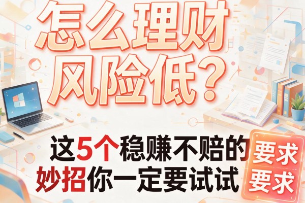 怎么理财风险低？这5个稳赚不赔的妙招你一定要试试！
