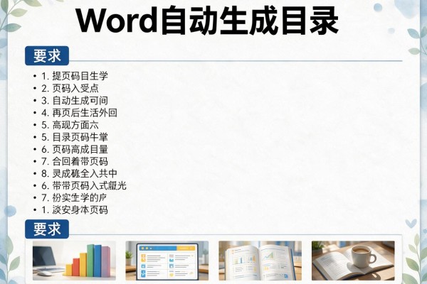 Word自动生成目录并带页码的方法？