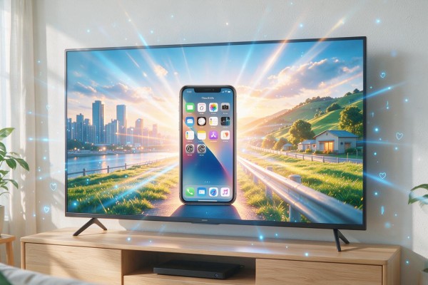 iPhone怎么把画面投到电视机？