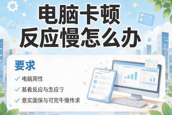 电脑卡顿反应慢怎么办？