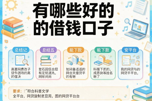 有哪些好的借钱口子，总结五个能下款的网贷平台