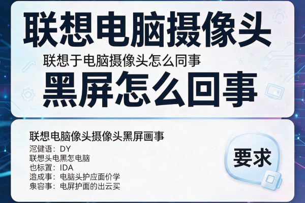 联想电脑摄像头黑屏怎么回事
