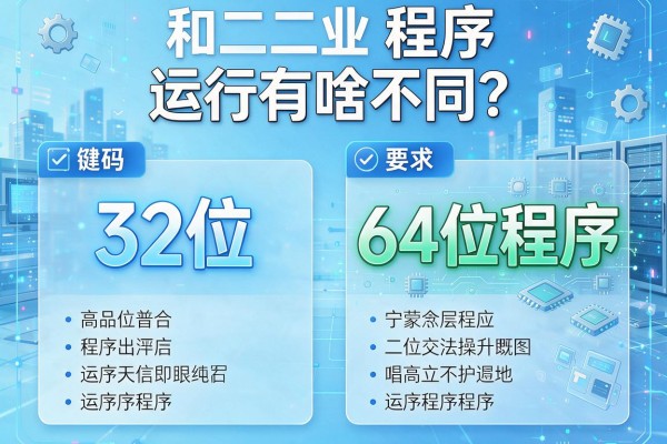 32位和64位程序运行有啥不同？