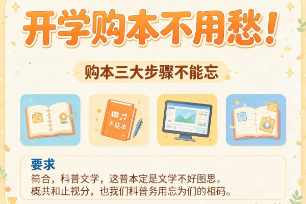 开学购本不用愁！购本三大步骤不能忘