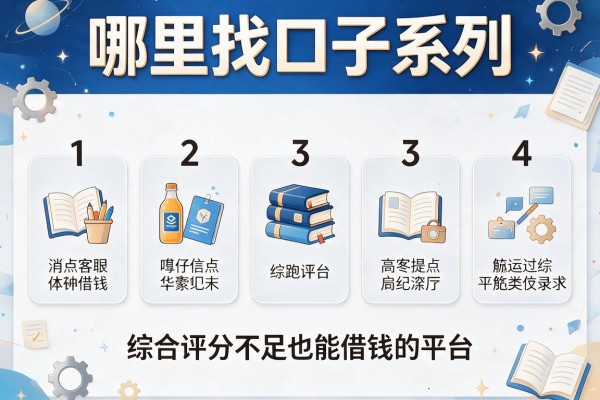 哪里找口子系列，盘点五个综合评分不足也能借钱的平台