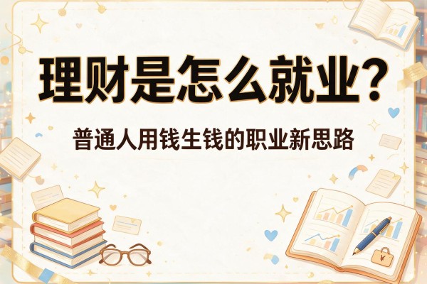 理财是怎么就业？普通人用钱生钱的职业新思路