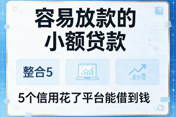容易放款的小额贷款，整合5个信用花了平台能借到钱