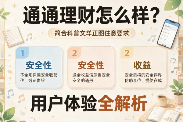 通通理财怎么样？安全性、收益与用户体验全解析