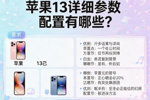苹果13详细参数配置有哪些？
