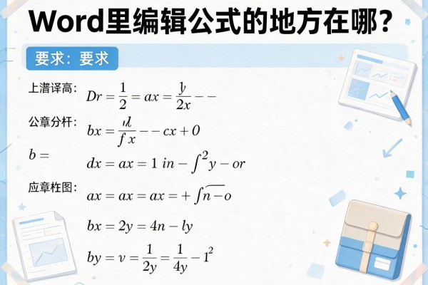 Word里编辑公式的地方在哪？