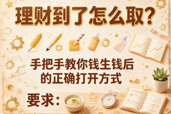 理财到了怎么取？手把手教你钱生钱后的正确打开方式