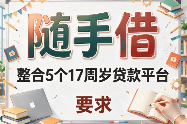 随手借，整合5个17周岁贷款平台