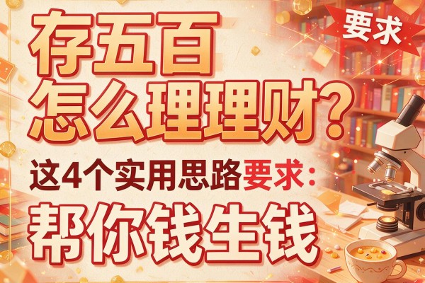 存五百怎么理财？这4个实用思路帮你钱生钱