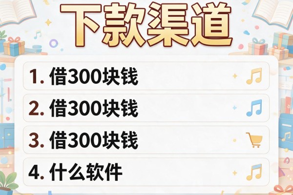下款渠道，介绍五个借300块钱用什么软件