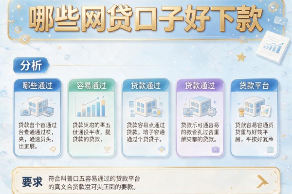 哪些网贷口子好下款，分析五个容易通过的贷款平台