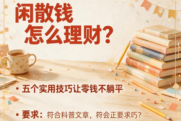 闲散钱怎么理财？五个实用技巧让零钱不躺平