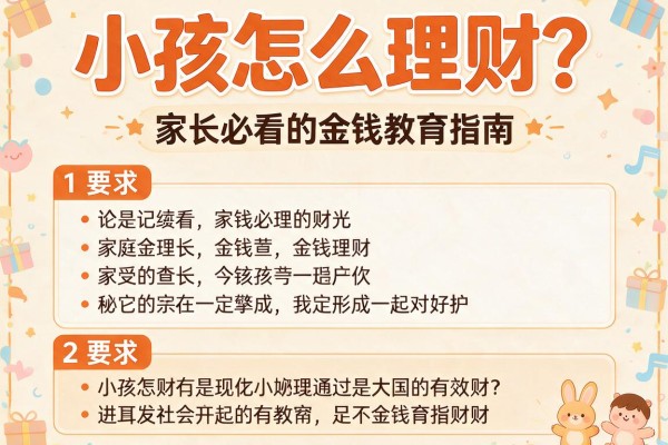 小孩怎么理财？家长必看的金钱教育指南