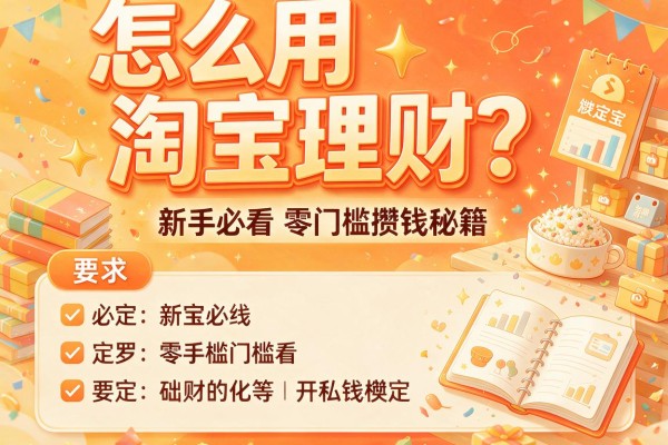 怎么用淘宝理财？新手必看的零门槛攒钱秘籍