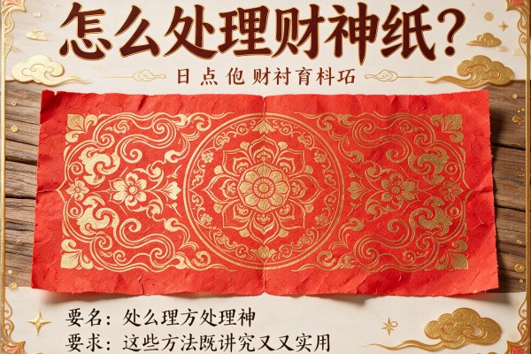 怎么处理财神纸？这些方法既讲究又实用