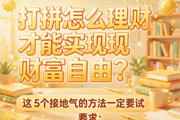 打拼怎么理财才能实现财富自由？这5个接地气的方法一定要试
