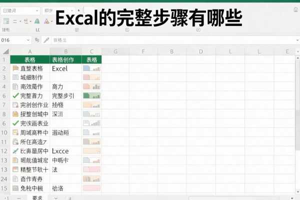 制作Excel表格的完整步骤有哪些？