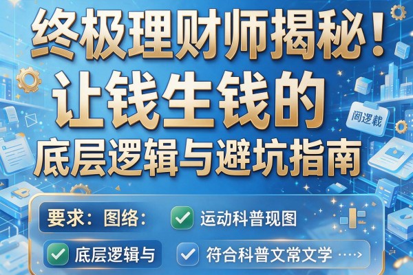 终极理财师揭秘：让钱生钱的底层逻辑与避坑指南