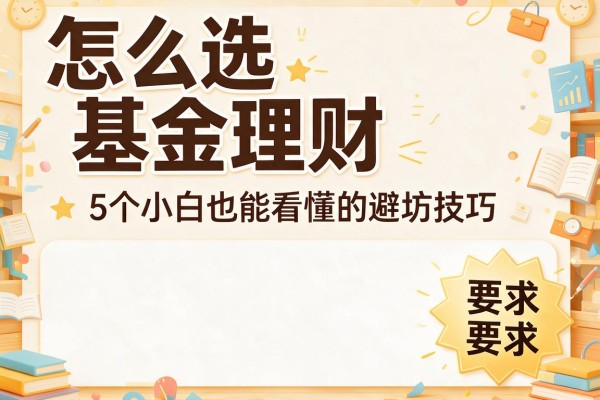 怎么选基金理财：5个小白也能看懂的避坑技巧