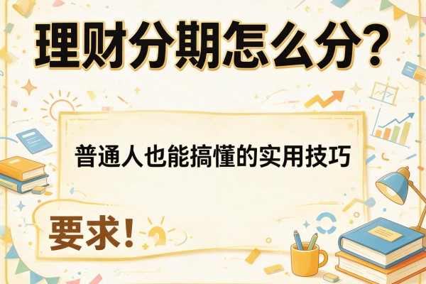 理财分期怎么分？普通人也能搞懂的实用技巧