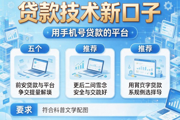 贷款技术新口子，推荐五个用手机号贷款的平台