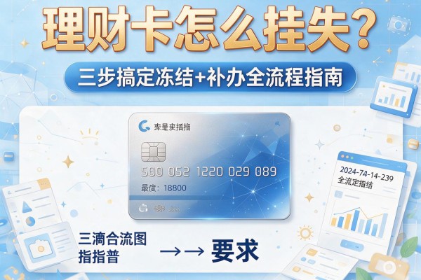 理财卡怎么挂失？三步搞定冻结+补办全流程指南