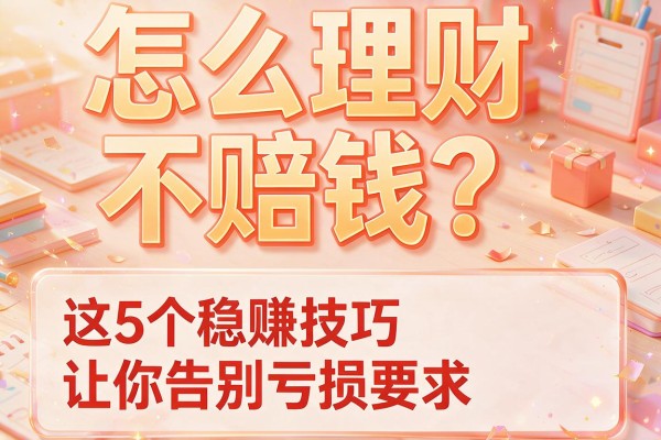 怎么理财不赔钱？这5个稳赚技巧让你告别亏损！