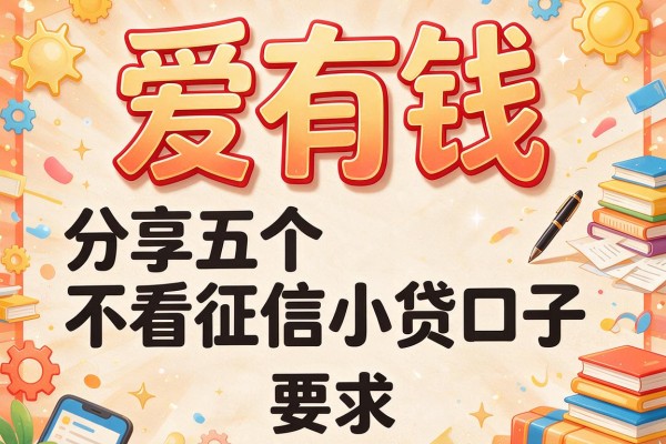 爱有钱，分享五个不看征信小贷口子