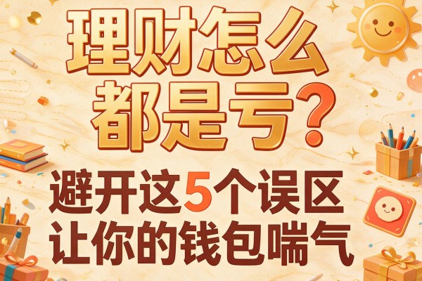 理财怎么都是亏？避开这5个误区让你的钱包喘口气