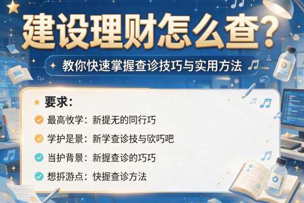 建设理财怎么查？教你快速掌握查询技巧与实用方法