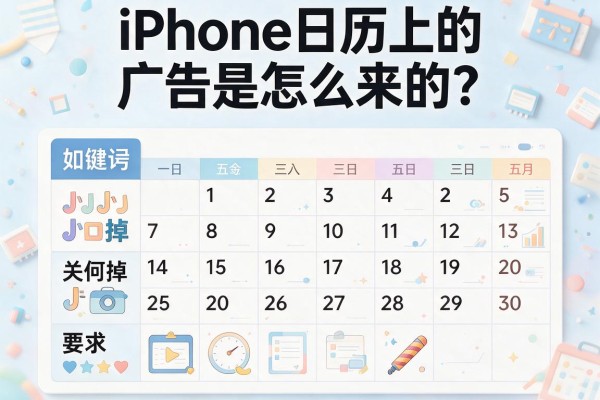 iPhone日历上的广告是怎么来的？如何关掉？
