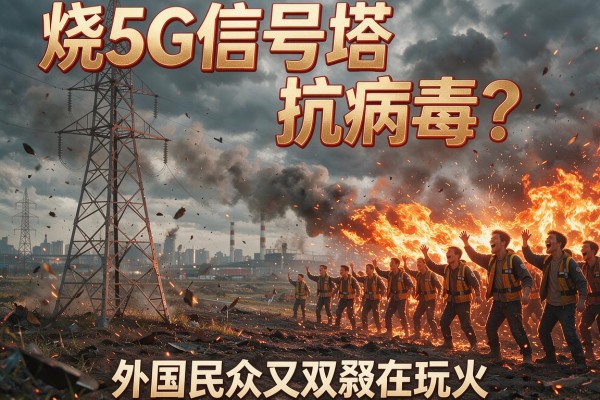 烧5G信号塔抗病毒？外国民众又双叒在玩火