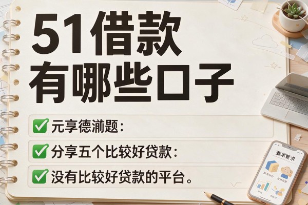 51借款有哪些口子，分享五个比较好贷款的平台