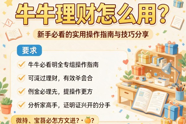 牛牛理财怎么用？新手必看的实用操作指南与技巧分享