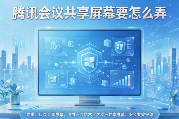 腾讯会议共享屏幕要怎么弄