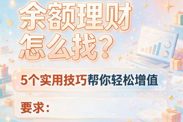 余额理财怎么找？5个实用技巧帮你轻松增值