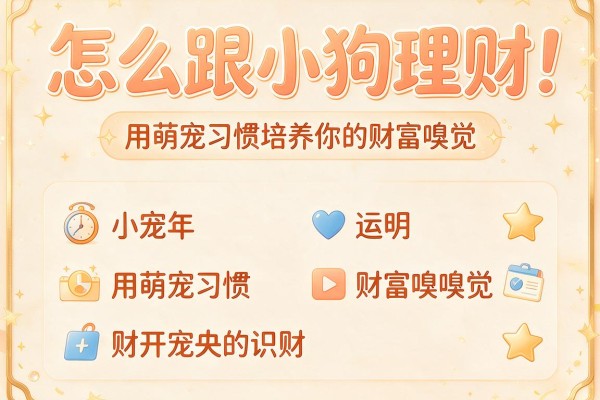 怎么跟小狗理财：用萌宠习惯培养你的财富嗅觉