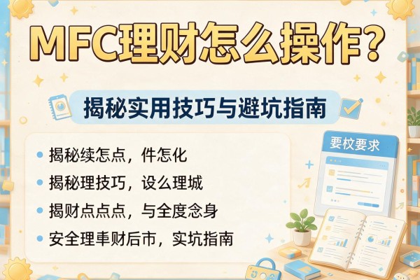 MFC理财怎么操作？揭秘实用技巧与避坑指南