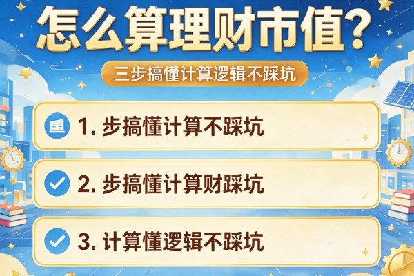怎么算理财市值？三步搞懂计算逻辑不踩坑